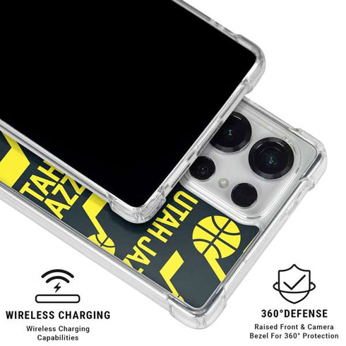 NBA Utah Jazz Blast Galaxy S25 Ultra Clear Case